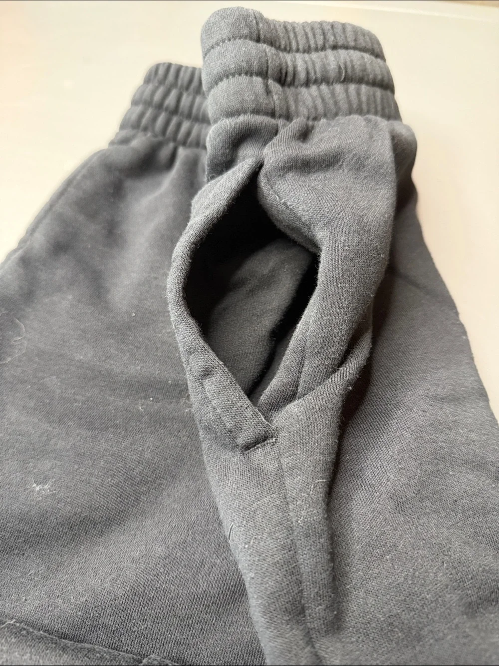 Nike Kid’s Black Sweatpants with White Accents.  Bundle of 2. Size: small